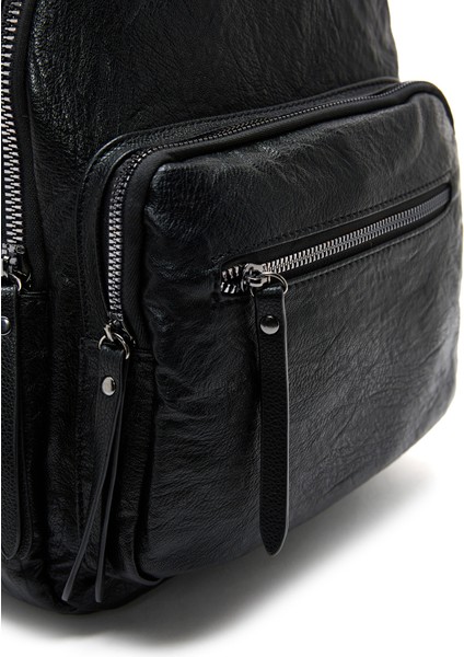 Kadın Siyah Casual Sırt Çantası 25ABD245314