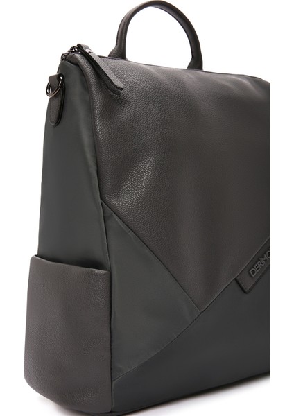 Kadın Gri Uzun Askılı Casual Sırt Çantası 25WBD250214