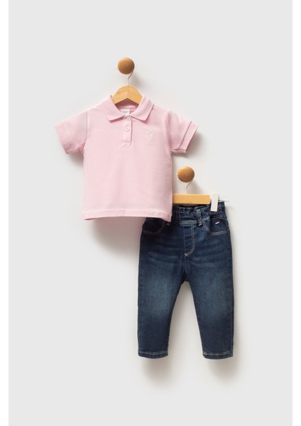 Kız Bebek Toz Pembe Pijama Takım 50322910-VR050