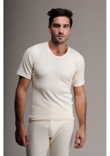 Erkek Krem Yün Kısa Kol Içlik fiyatları