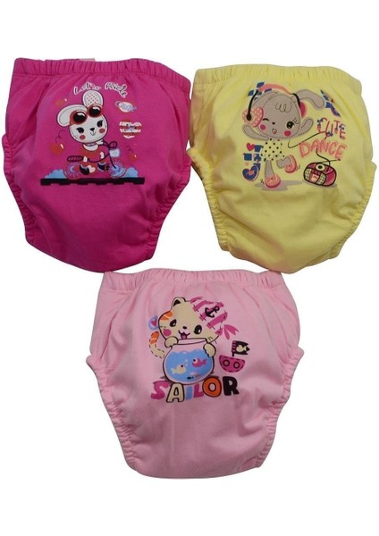 Unisex Bebek Pembe Poopess Alıştırma Külodu 3 Lü