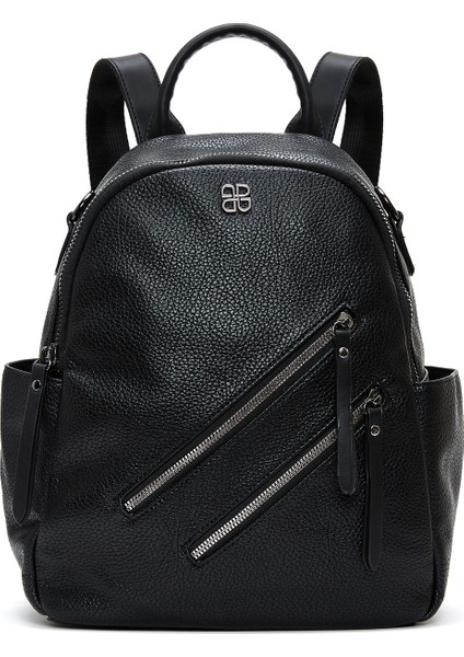 Kadın Siyah Uzun Askılı Sırt Çantası 25ABD2452FT