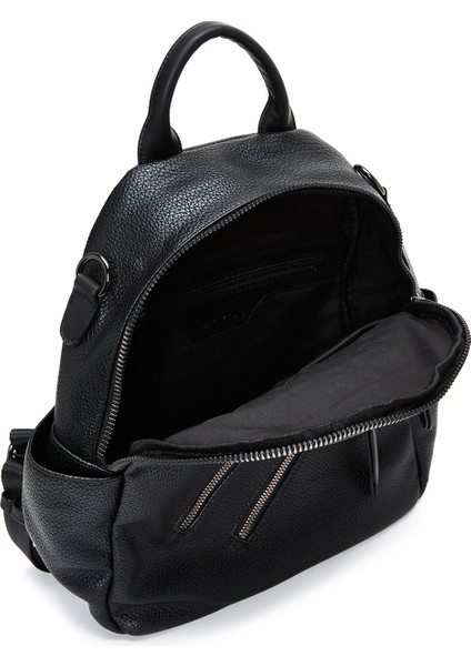 Kadın Siyah Uzun Askılı Sırt Çantası 25ABD2452FT