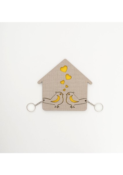 Ahşap Dekoratif Anahtarlık|13*13 CM|AN1013