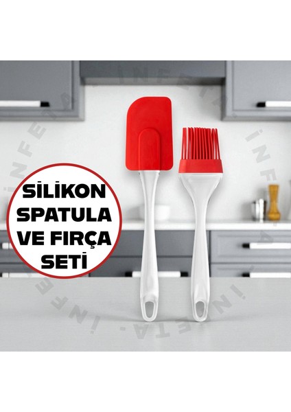 Silikon Yumurta Fırçası ve Spatula Seti