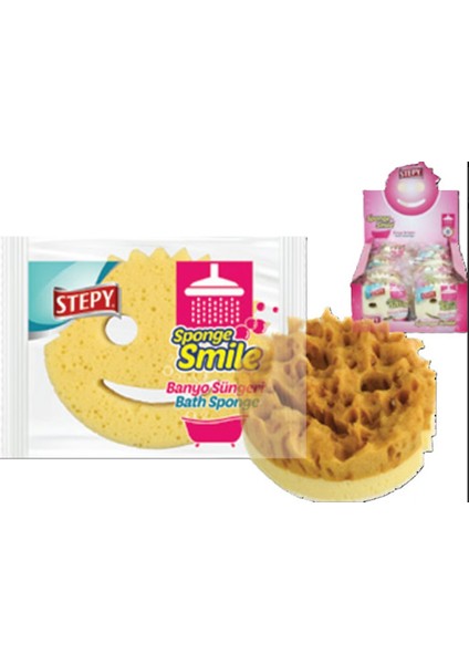 Smile Banyo Süngeri Antibakteriyel x 2 Paket indirimleri