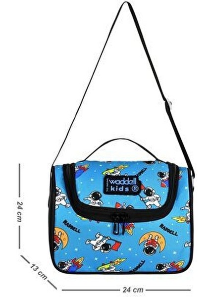 Desenli Astronot Lisanslı Kombin Anaokul Sırt Çantası ve Termal Beslenme Çantası fiyatları