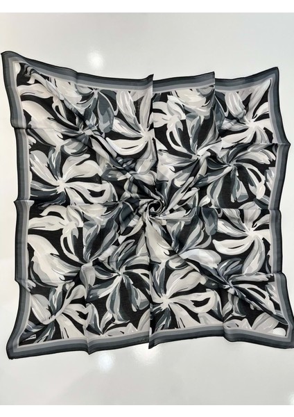 Siyane Pamuk Eşarp Desen 2 - 3