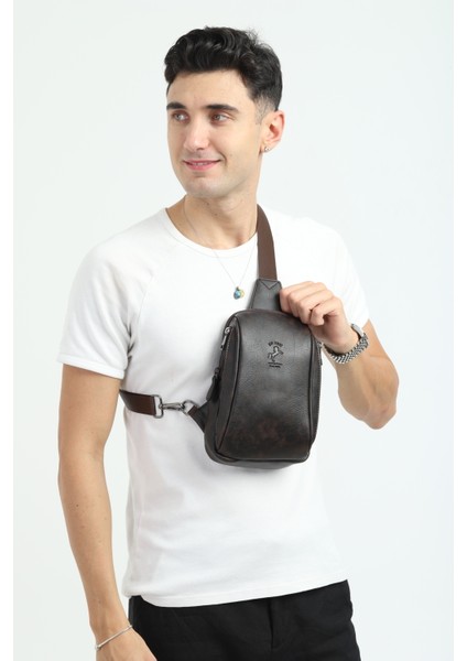 Erkek Kahverengi Günlük Çapraz Askılı Çok Bölmeli Omuz Çantası Çapraz Çanta fiyatları