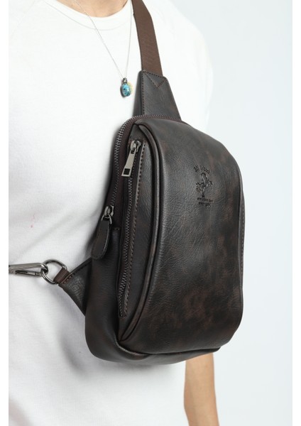 Erkek Kahverengi Günlük Çapraz Askılı Çok Bölmeli Omuz Çantası Çapraz Çanta modelleri