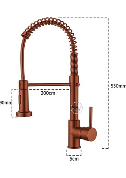 Bakır Renk Endüstriyel Mutfak Eviye Bataryası indirimleri