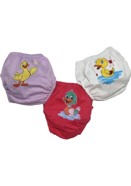 Minik Ördekler Temalı 3'lü Alıştırma Külodu