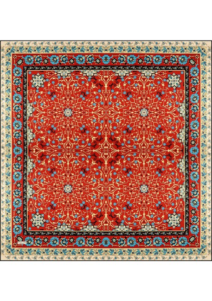 Bordo Sarmaşık Desen Sura Ipek Eşarp modelleri