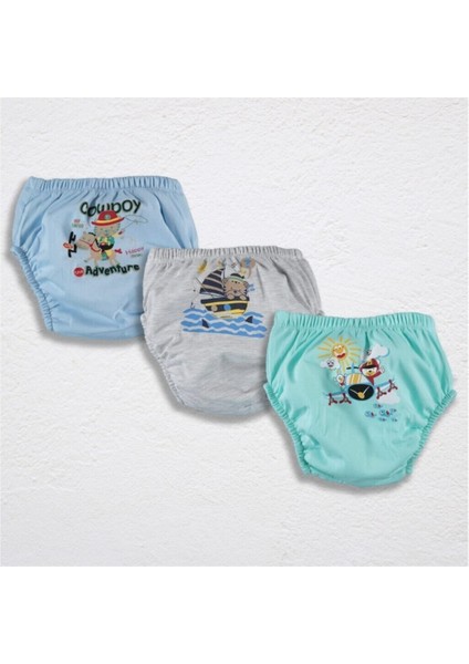 3lü Erkek Alıştırma Külodu - Ayılı Set