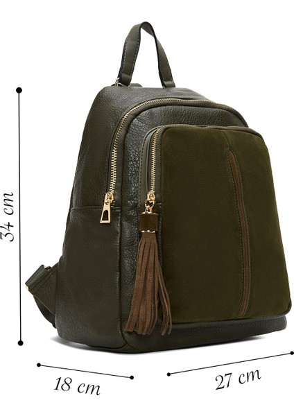 Kadın Haki Casual Sırt Çantası 25ABD245414 fiyatları