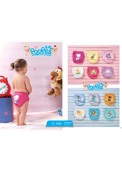 Kız Çocuk 3-4 Yaş Sızdırmaz Pamuklu Yıkanabilir 3 Adet Alıştırma Külodu indirimleri