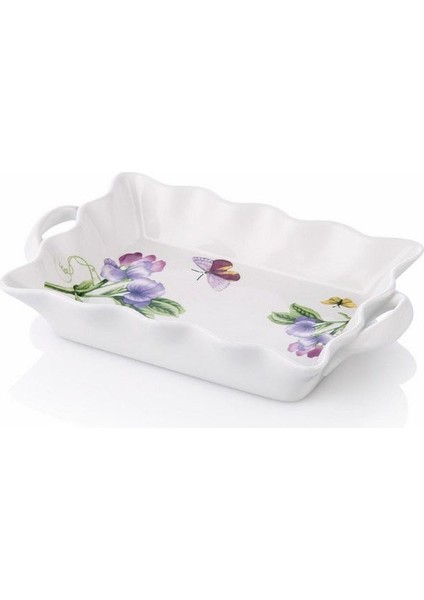 Bahar Desen Kulplu Servis Tabağı