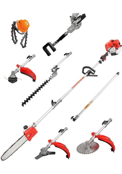 Çok Fonksiyonlu 20HPX Motorlu 7ın1 Kafalı Combo Set 7x1 Tırpan Seti fiyatları