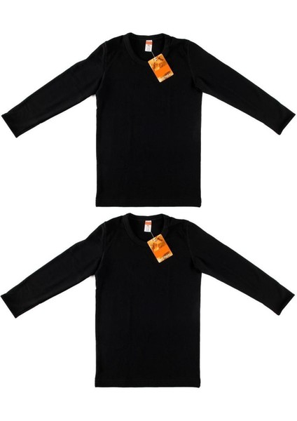 Erkek Çocuk Siyah 2'li Paket Termal Uzun Kol Fanila ELF568TUT0136T2 fiyatları