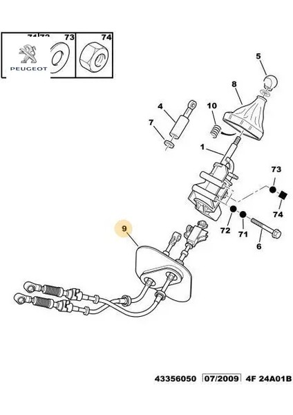 Vites Kumanda Kablosu Takim Boxer DJ5T Ted
