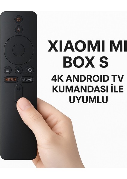 Xiaomi Mi Box S 4K Android Tv Uyumlu Bluetooth Kumanda, Netflix Tuşlu Mi Box S 4K Kumanda modelleri