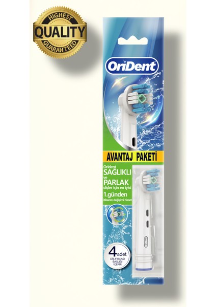 Whitening Pro Oral-B Uyumlu 4 Adet Yedek Başlık - Beyazlatma Teknolojisi & Premium Quality modelleri