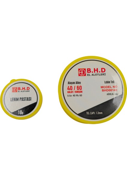 B.h.d BHD00141 10GR+40GR Lehim Pastası ve Lehim Teli Set