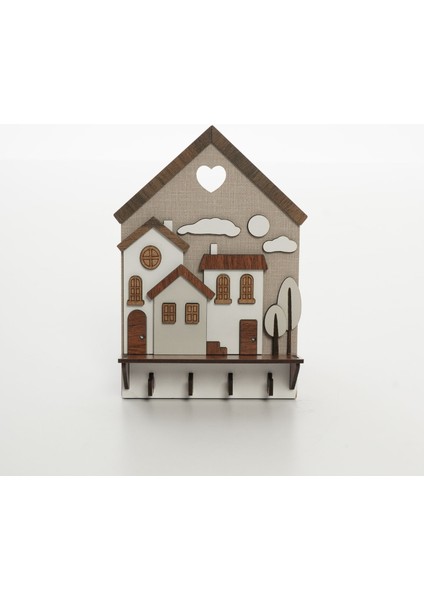 Ahşap Dekoratif Anahtarlık|20*13 CM|AN1021