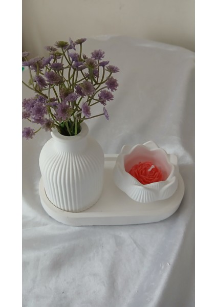 Dekoratif Vazo, Mumluk ve Altlık Seti fiyatları