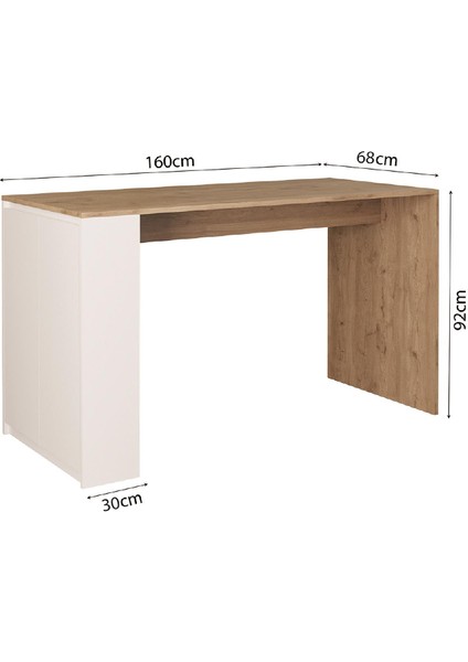 Edgar G4842 6 Adet Sepet Tabure Mutfak Ada Bar Masa 160CM Sepet Beyaz Çok Amaçlı Depolamalı Masa modelleri
