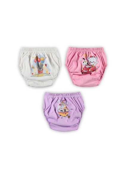 Kız Çocuk Poopes 3'lü Kombin Alıştırma Külodu