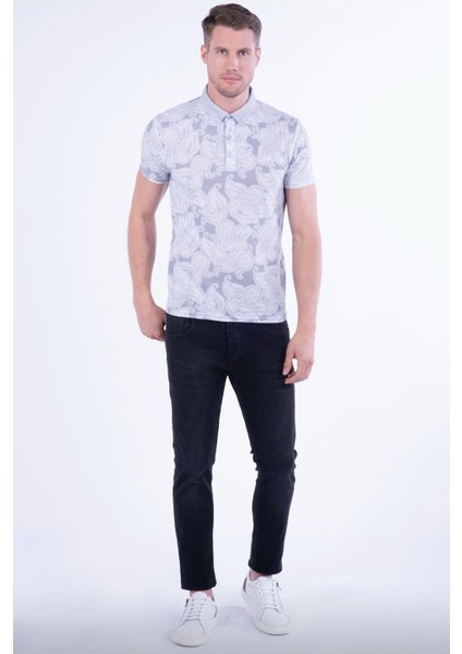 Ts 805 Slim Fit Gri Spor T-Shirt