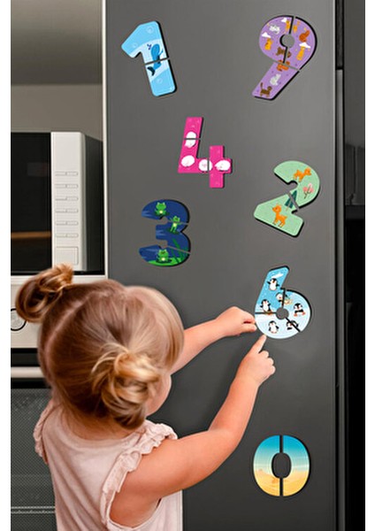 Mıknatıslı Puzzle Serisi Sayılar modelleri