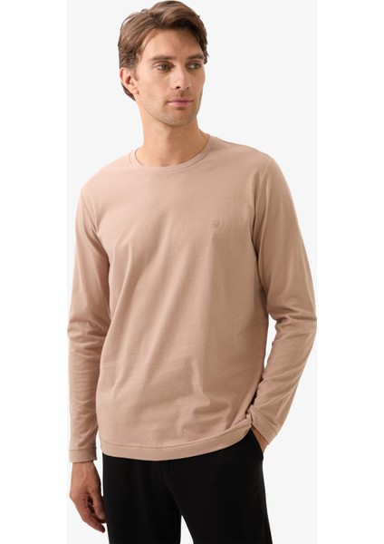Erkek T-Shirt 40815 - Kahverengi