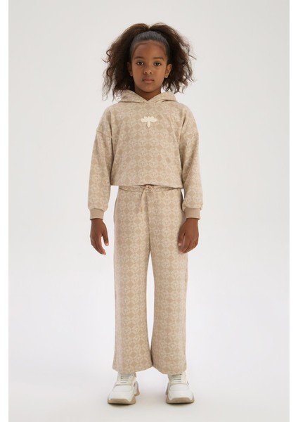 Bg Store Kız Çocuk Desenli Eşofman Altı