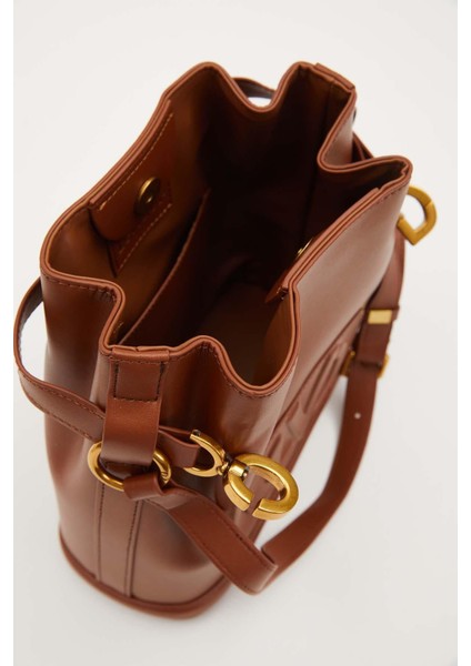 Camel Büzgü Detaylı Omuz Çantası modelleri