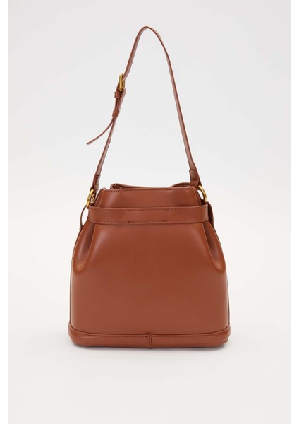 Camel Büzgü Detaylı Omuz Çantası fırsatları