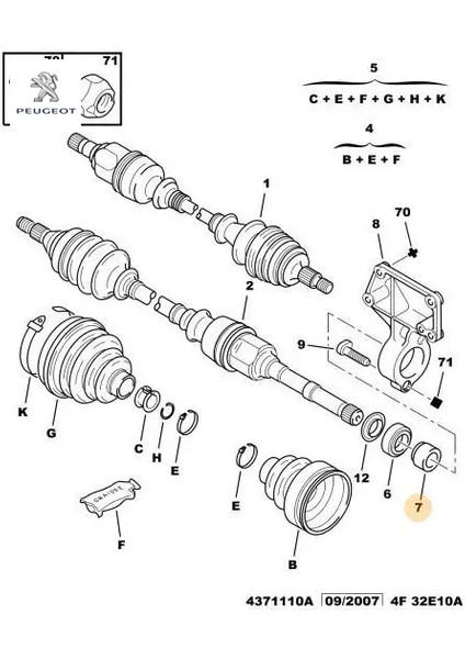 Aks Orta Rulman Yüzüğü 307-308-3008-406-508-5008-BOXER I/ii-Partner-Rifter-Expert C4-C5-Ds5 Mluc