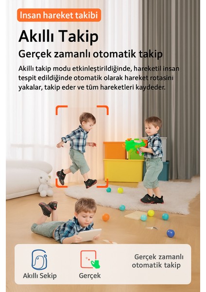 Hd Akıllı Kamera Wi-Fi Destekli, Görüntülü Konuşma Destekli , Gece Görüşü, Insan Takibi CR08 fırsatları