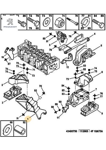 Motor Mesnedi Sağ Boxer Peugeot Ford 1807.90