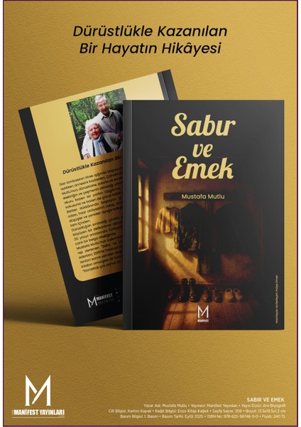 Manifest Yayınları Sabır ve Emek Mustafa Mutlu 9786259674650 modelleri