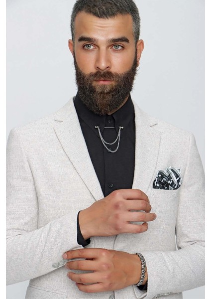 C 613 Slim Fit Taş Spor Ceket modelleri