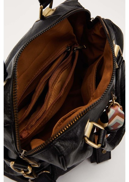 Siyah Taş Kuşak Aksesuarlı El Çantası modelleri