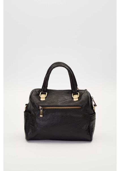 Siyah Taş Kuşak Aksesuarlı El Çantası fırsatları