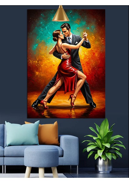 Tutkulu Tango Dansı Dekoratif Kanvas - Mdf Ahşap Tablo modelleri