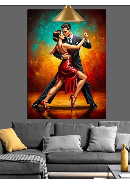 Tutkulu Tango Dansı Dekoratif Kanvas - Mdf Ahşap Tablo indirimleri