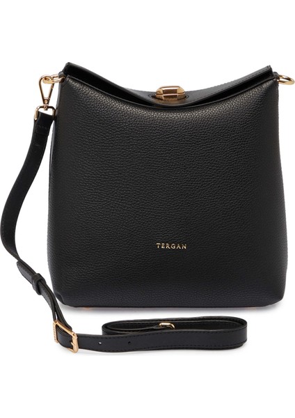 Siyah Hakiki Deri Kadın El Çantası - S25Y1BC80407-D3H