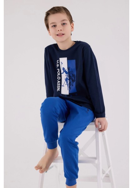 U.s. Polo Assn Uzun Kol Pijama Takım US2206-4 Lacivert fiyatları
