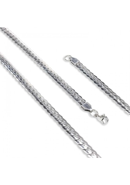 Mestore Ezme Balık Sırtı Çelik Kolye 1.6mm 3168CEK021