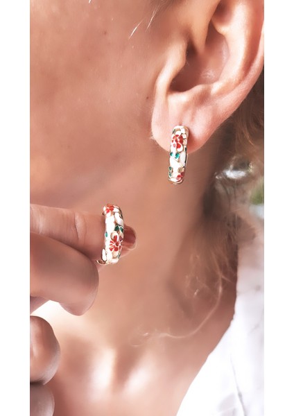 Renkli Saten Mineli Pirinç Kaplama Zamak Küpe fiyatları